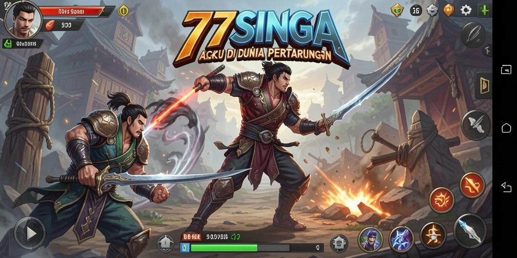 Tangkapan layar utama menunjukkan aksi seru dalam <strong>77SINGA</strong>.