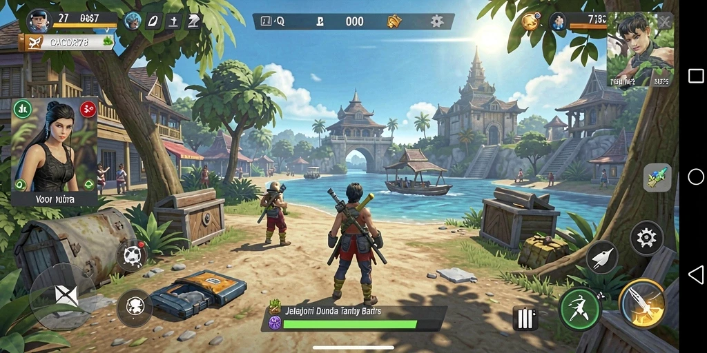 Gameplay Open World spektakuler di CACOR78 dengan dunia yang luas.