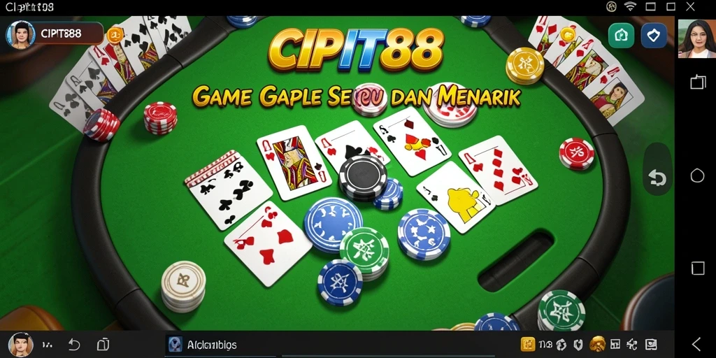 Screenshot gameplay seru Gaple di CIPIT88.