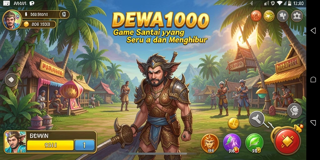 Tangkapan layar DEWA1000 menunjukkan gameplay seru yang menghibur.
