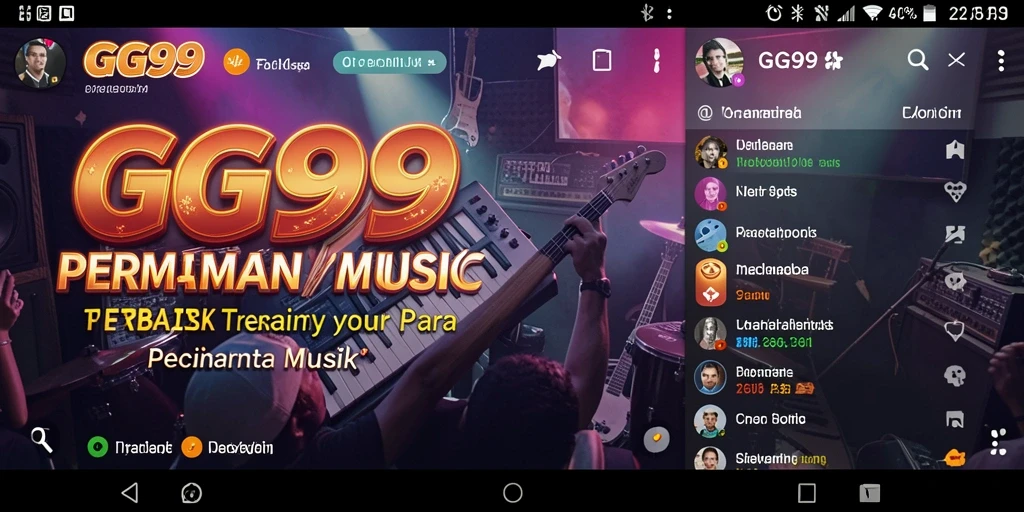 Tampilan gameplay GG99 yang menampilkan pengalaman bermain musik yang seru.
