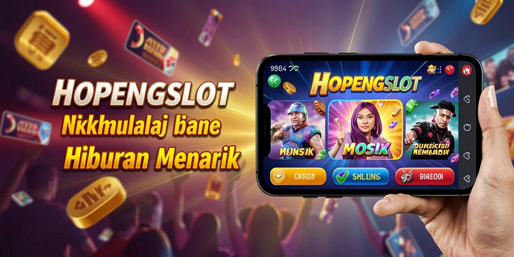 Tampilan gameplay HOPENGSLOT yang menggugah semangat dengan alunan musik.