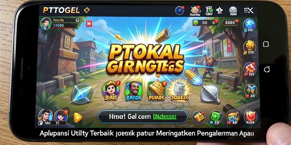 Tampilan utama PTTOGEL yang menampilkan fitur pengingat dan pengorganisasian.