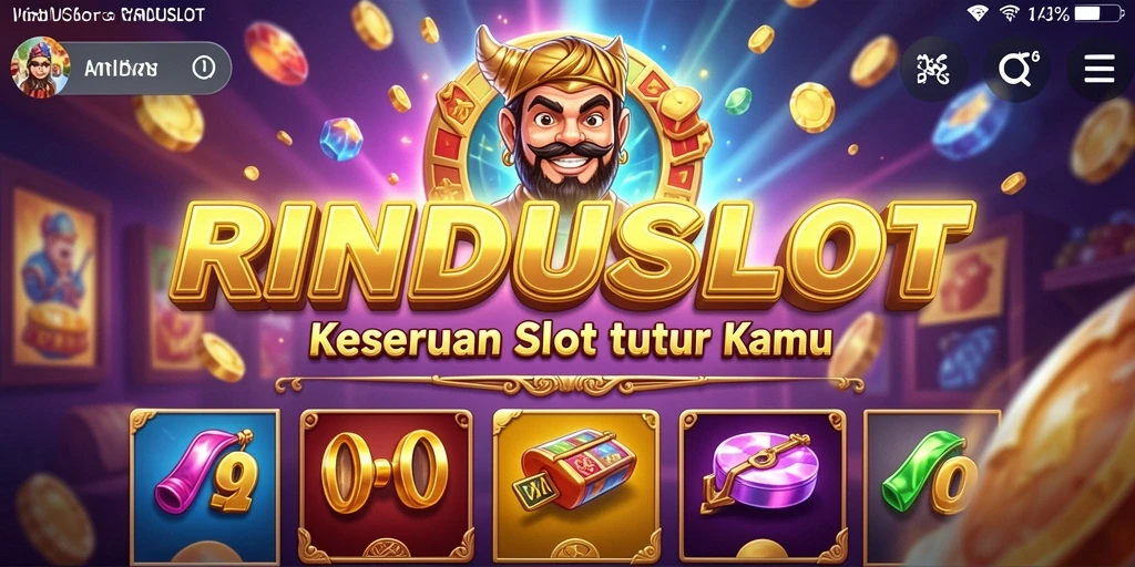 Screenshot RINDUSLOT menampilkan gameplay slot yang seru dan menarik.