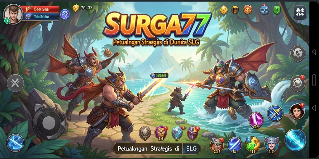 Tampilan gameplay yang seru dan mendebarkan dari SURGA77.